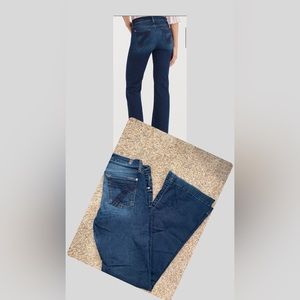 7 For All Mankind Dark Blue Flare Jeans